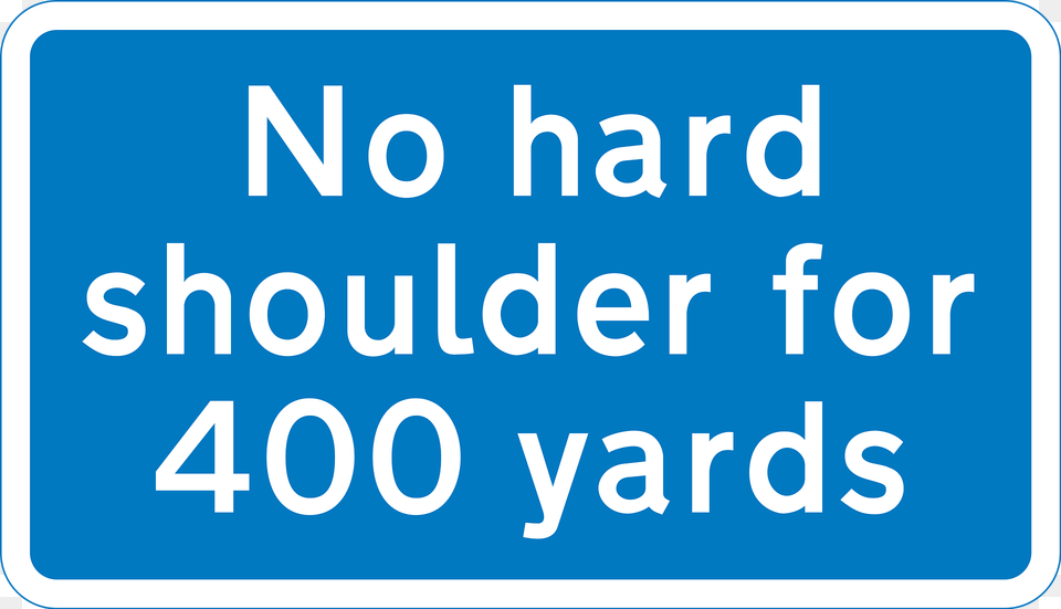 No Hard Shoulder For 400 Yards Clipart, Text, Scoreboard, Symbol Png Image