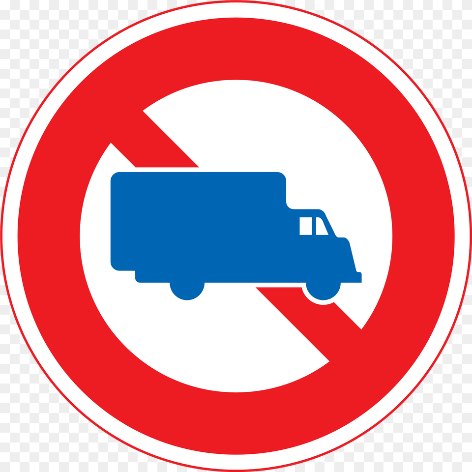 No Heavy Goods Vehicles Sign In Japan Clipart, Symbol, Road Sign, First Aid Free Transparent Png