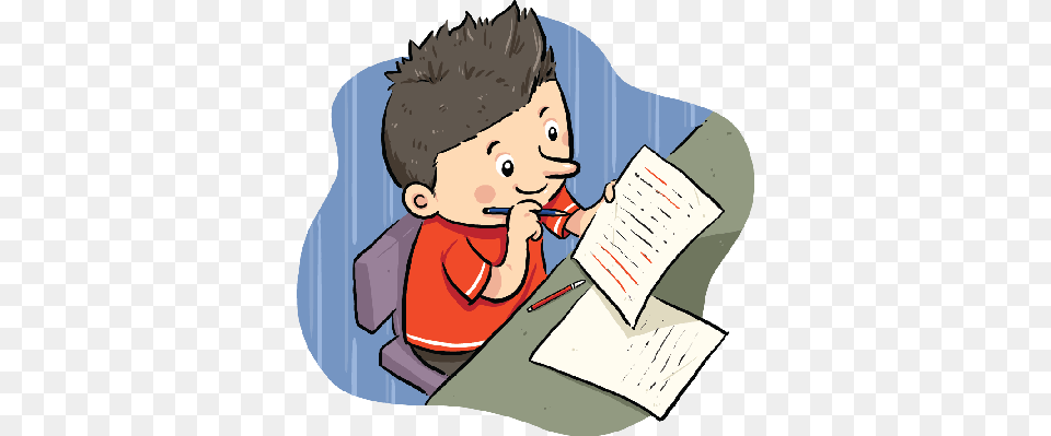 No Homework Cliparts, Book, Comics, Person, Publication Png Image