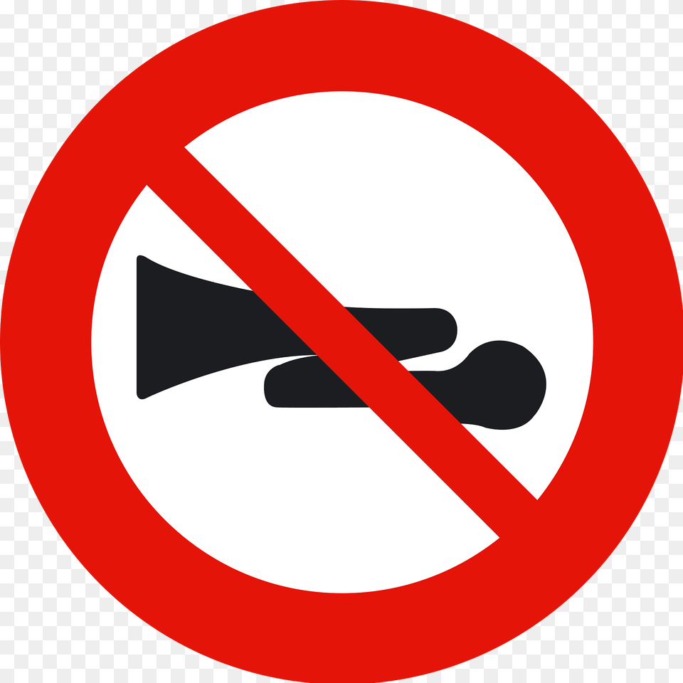 No Horns Or Excessive Motor Noise Sign In Spain Clipart, Symbol, Road Sign Free Transparent Png