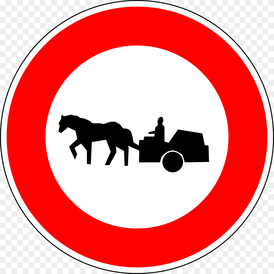 No Horse Drawn Vehicles Clipart, Sign, Symbol, Person, Road Sign Free Png