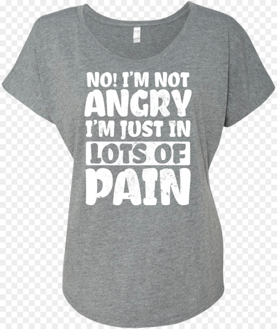 No I M Not Angry Dolman Sleeve Active Shirt, Clothing, T-shirt Free Transparent Png