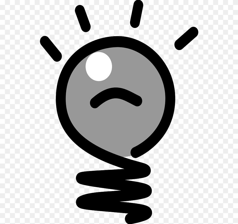 No Idea Lightbulb Clipart, Light, Smoke Pipe, Coil, Spiral Free Png