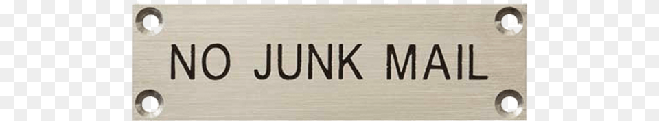 No Junk Mail Sign, Text, Plaque, Symbol Png Image