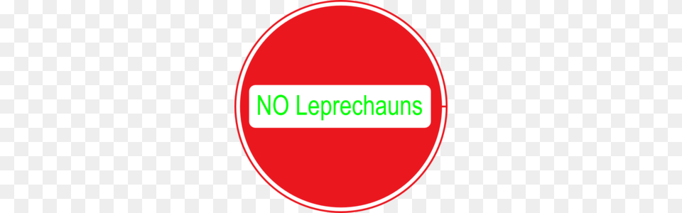 No Leprechauns Clip Art, Sign, Symbol, Road Sign, Disk Free Transparent Png