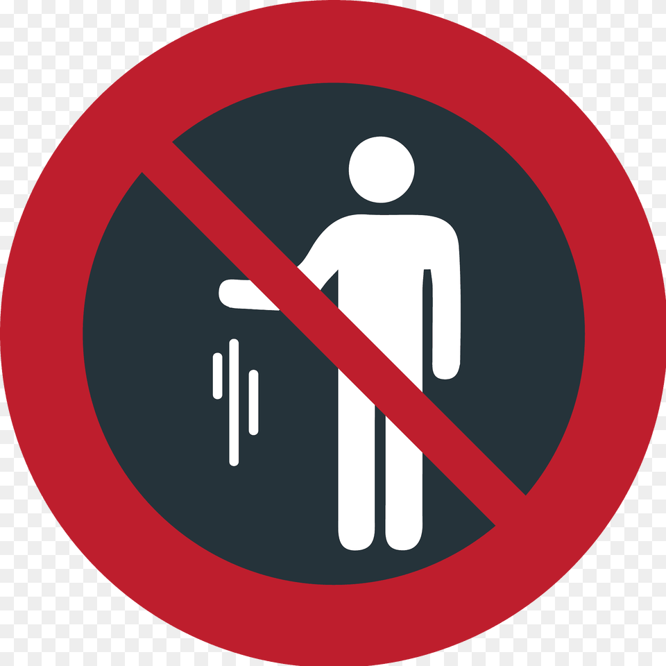 No Littering Emoji Clipart, Sign, Symbol, Road Sign Png Image