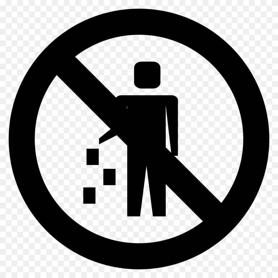 No Littering Emoji Clipart, Sign, Symbol Free Transparent Png