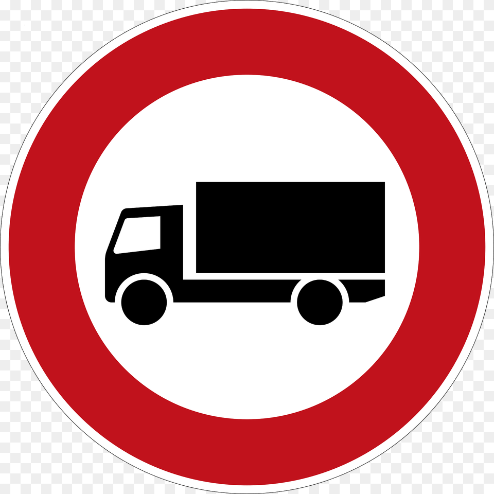 No Lkw Permitted Clipart, Sign, Symbol, Road Sign, Disk Free Transparent Png