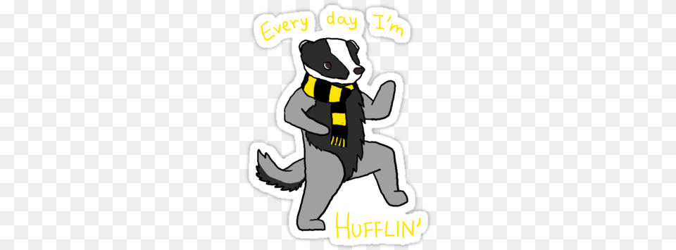 No Longer Ambivalent About My Sorting Hufflepuff Stickers Redbubble, Baby, Person, Animal, Wildlife Png Image