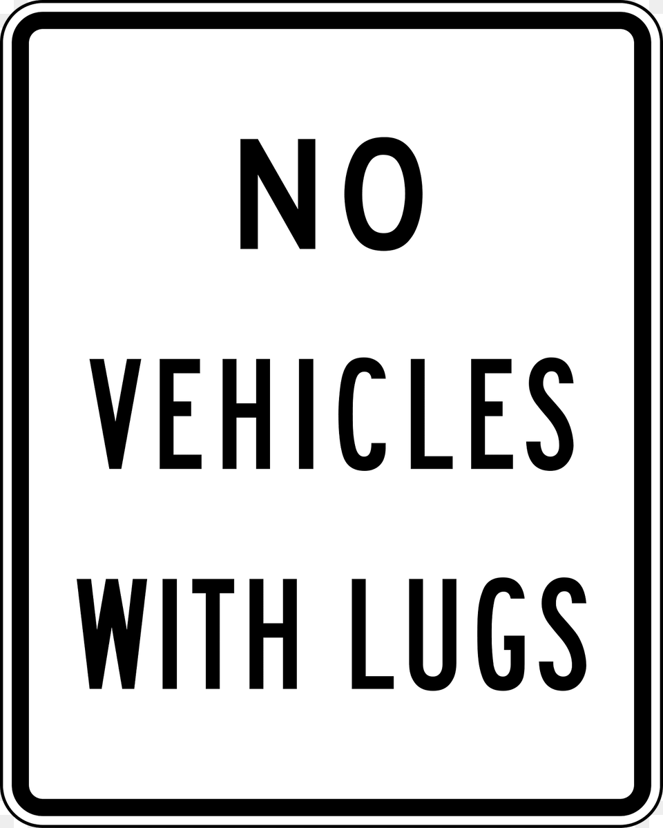 No Lugged Vehicles Clipart, Sign, Symbol, Road Sign, Text Free Png Download