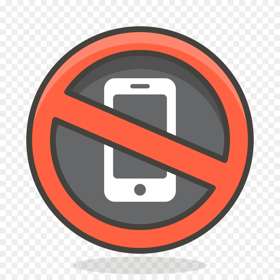 No Mobile Phones Emoji Clipart, Sign, Symbol, Electronics, Mobile Phone Png
