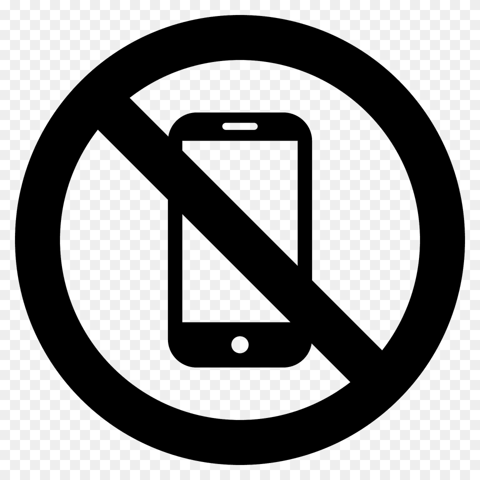 No Mobile Phones Emoji Clipart, Electronics, Mobile Phone, Phone Png Image