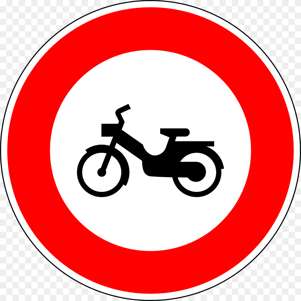 No Mopeds Clipart, Sign, Symbol, Wheel, Machine Png