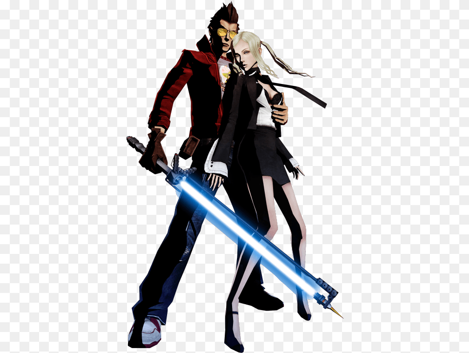 No More Heroes Travis No More Heroes, Book, Publication, Comics, Sword Free Png Download