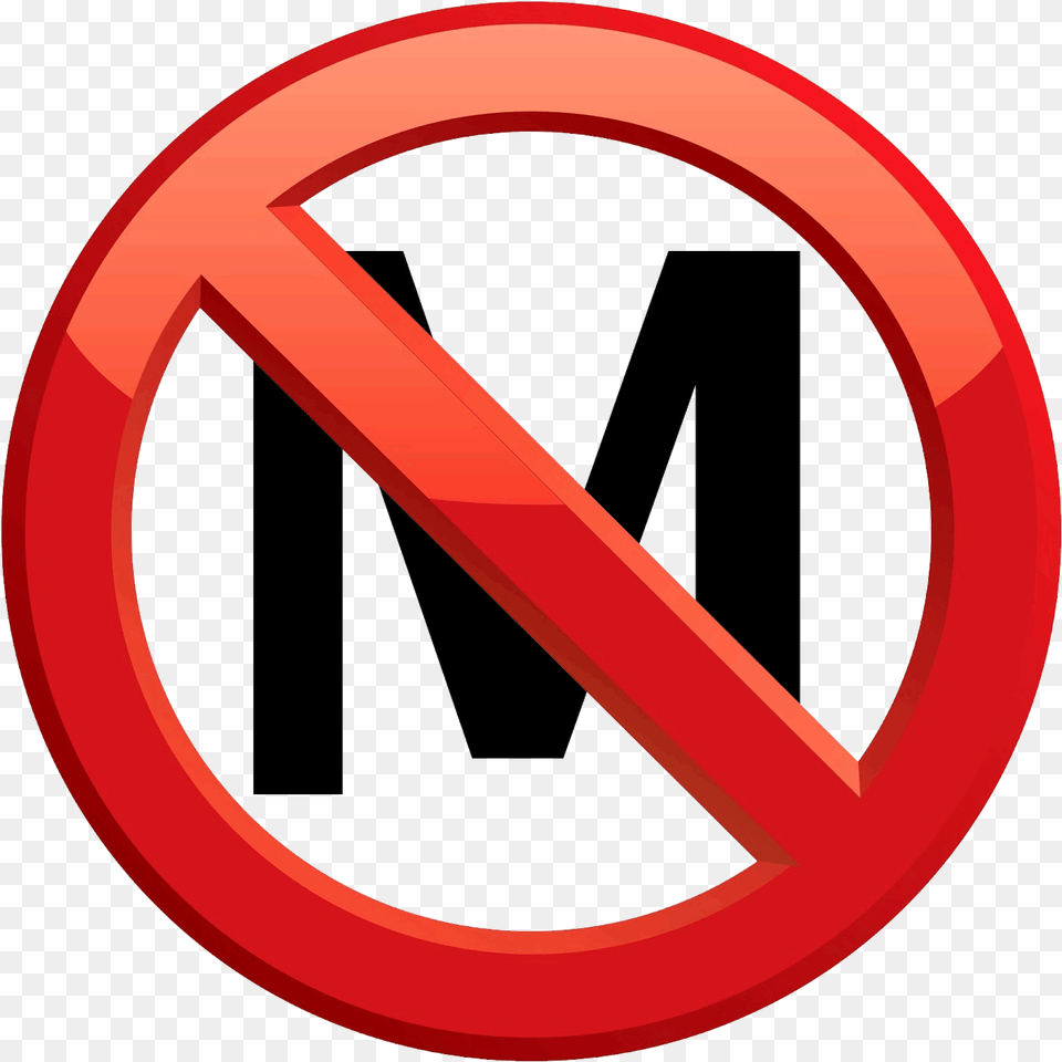 No More M Word Description, Sign, Symbol, Road Sign, Disk Free Png