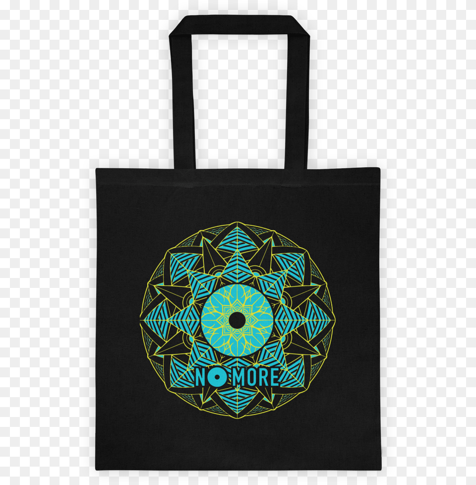 No More Mandala Black Tote Tote Bag, Accessories, Handbag, Tote Bag Free Png