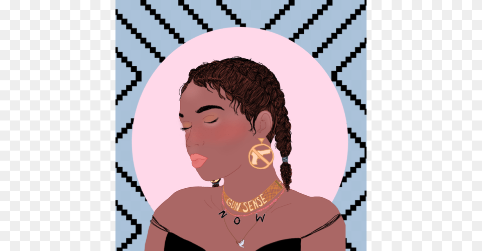 No More Thoughts And Prayers Illustration, Accessories, Earring, Jewelry, Person Png