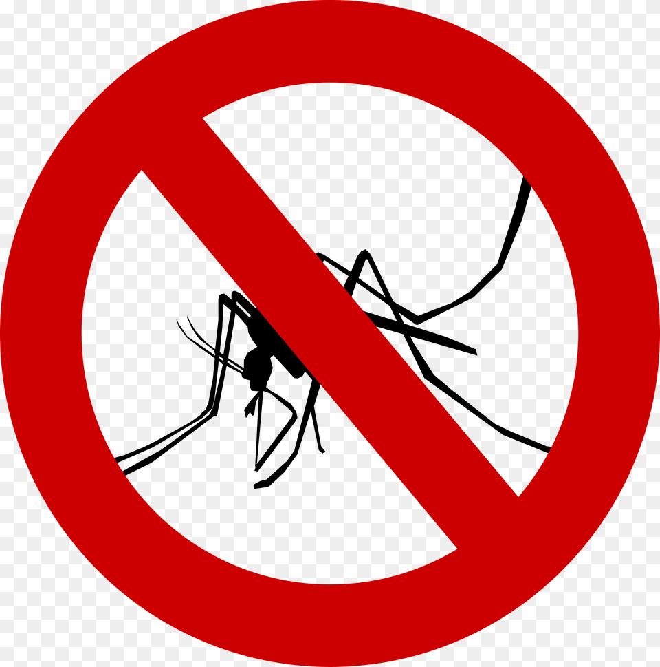 No Mosquitoes Sign Clipart, Symbol, Animal, Insect, Invertebrate Free Png Download