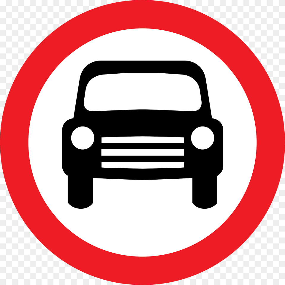 No Motor Vehicles Except Motorcycles Sign In Uk Clipart, Symbol, Bulldozer, Machine, Road Sign Png Image