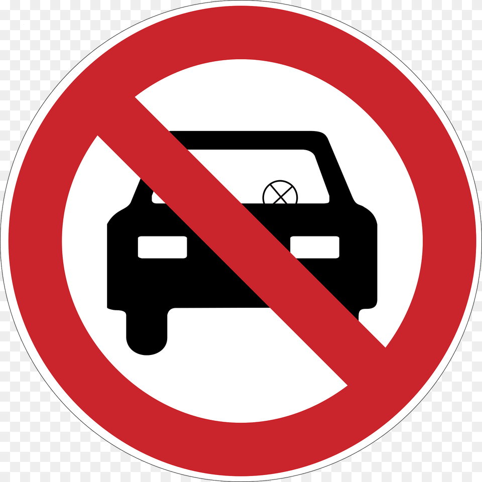 No Motor Vehicles Sign In Argentina Clipart, Symbol, Road Sign Png Image