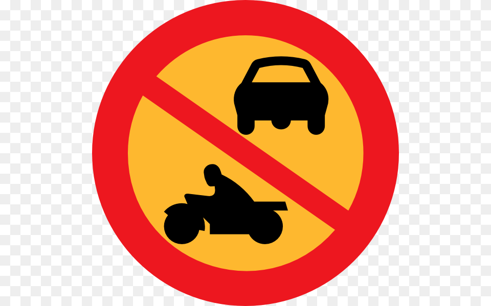 No Motorbikes Or Cars Vector Sign Stortorget, Symbol, Road Sign, Vehicle, Car Free Png