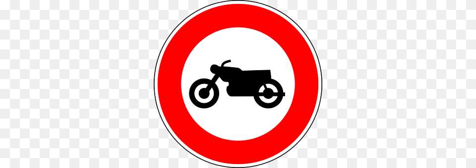 No Motorcycles Sign, Symbol, Motorcycle, Transportation Free Png Download