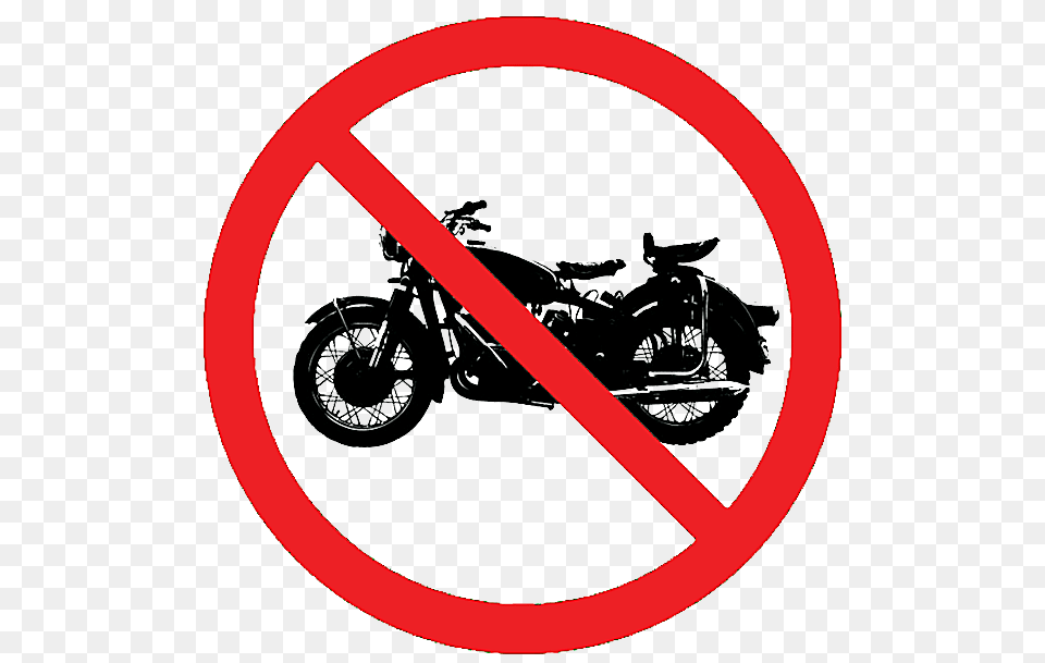 No Motorcycles Clipart, Machine, Motorcycle, Spoke, Transportation Free Png