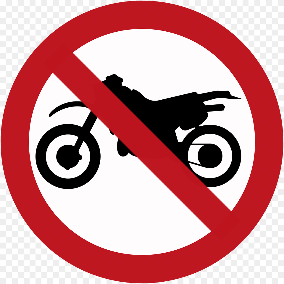No Motorcycles Sign In Colombia Clipart, Symbol, Road Sign Free Png Download