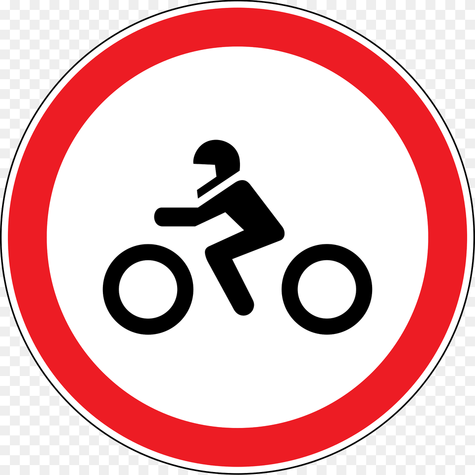No Motorcycles Sign In Moldova Clipart, Symbol, Road Sign Free Png Download