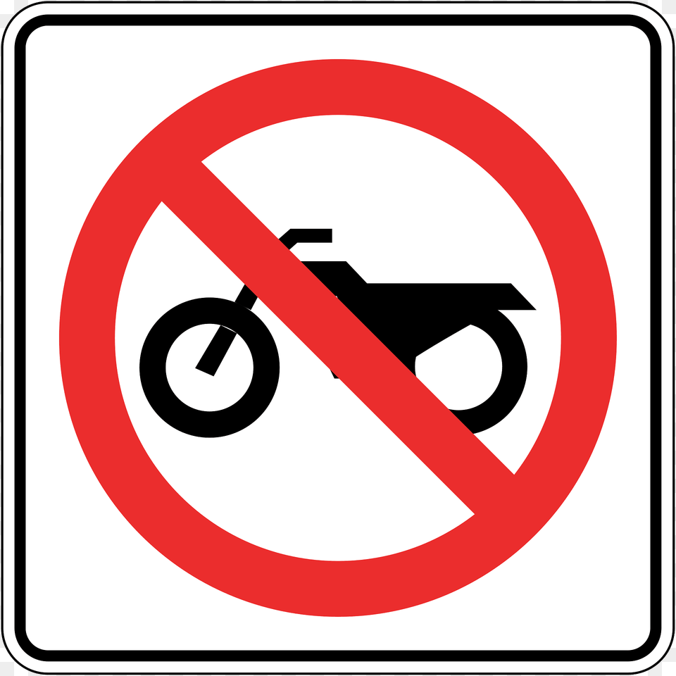 No Motorcycles Sign In Panama Clipart, Symbol, Road Sign Png