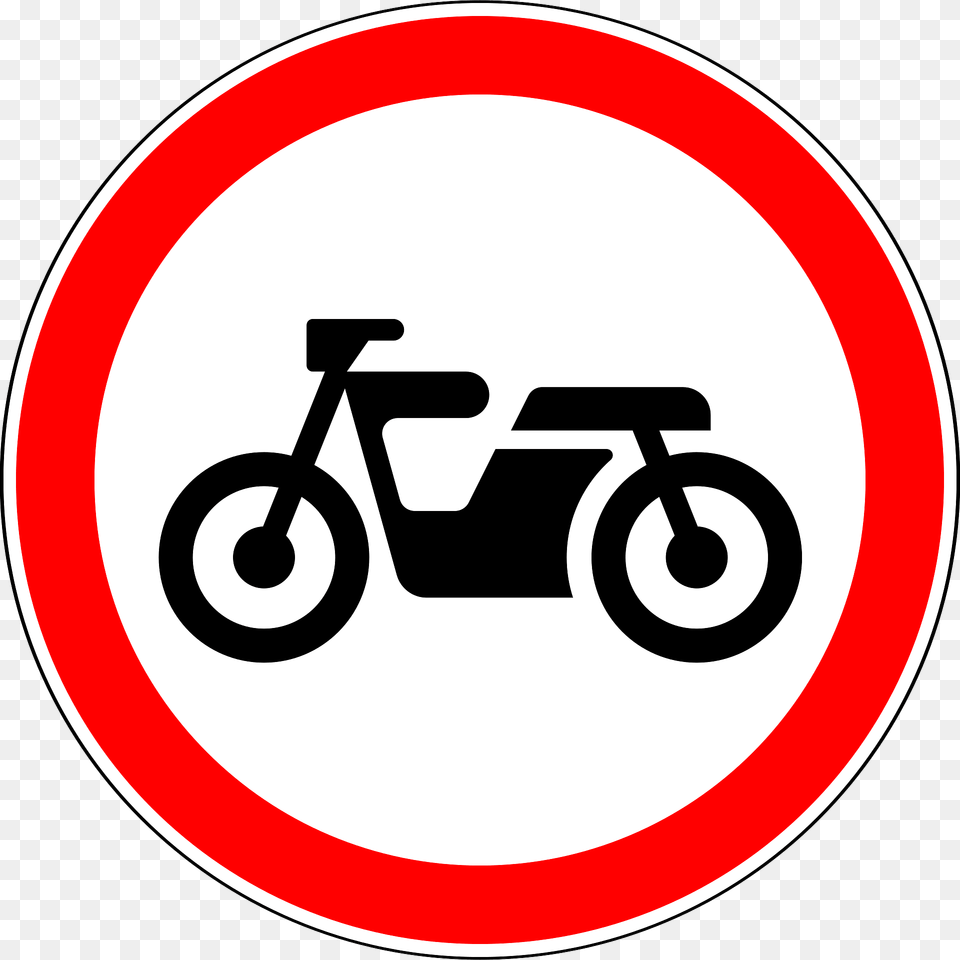 No Motorcycles Sign In Russia Clipart, Symbol, Road Sign, Machine, Wheel Free Transparent Png