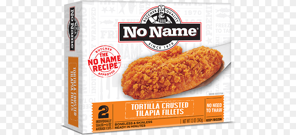 No Name Tortilla Crusted Tilapia Fillets No Name Salmon Fillets, Food, Fried Chicken, Nuggets, Baby Png