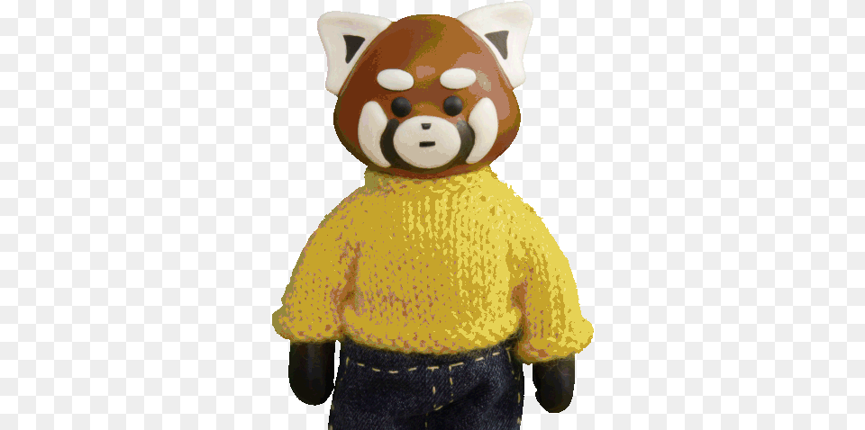 No Nein Gif Sticker Gif Red Panda, Toy, Baby, Person, Doll Free Png