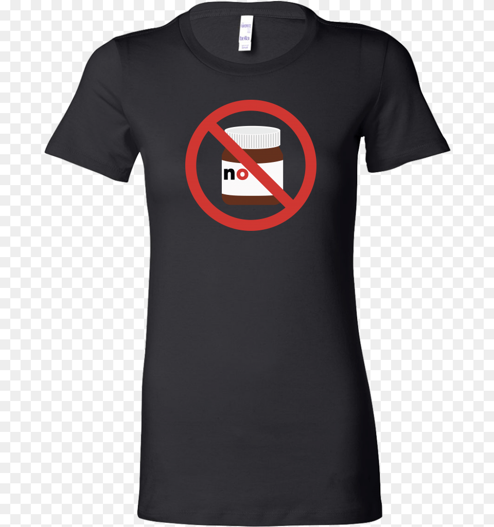 No Nutella Women39s Tee Shirt, Clothing, T-shirt Png Image