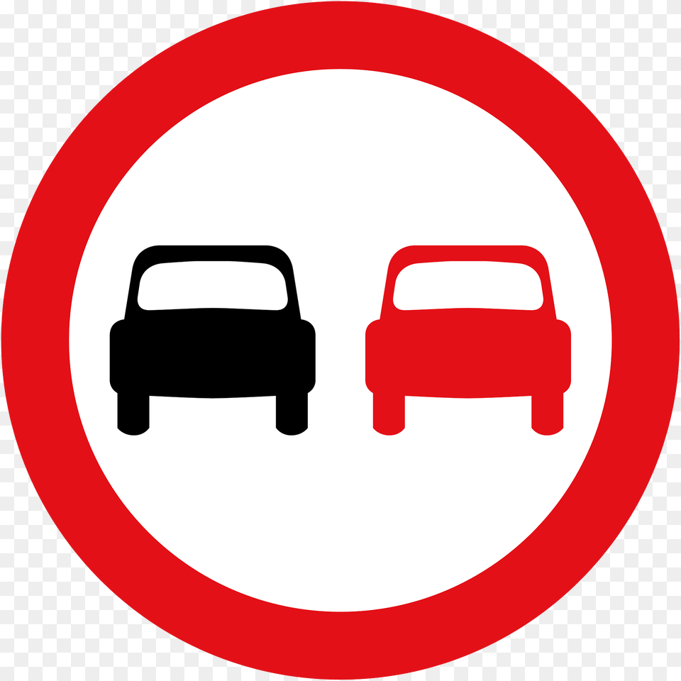 No Overtaking Clipart, Sign, Symbol, Road Sign, Car Free Png Download