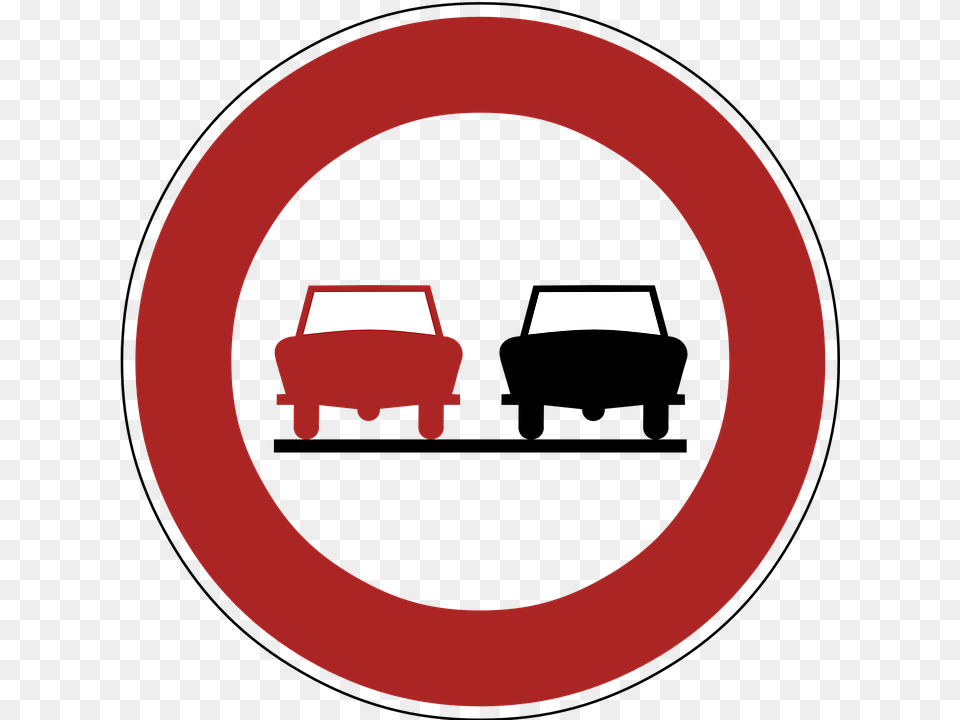 No Overtaking Road Sign Berholverbot, Symbol, Road Sign Free Png Download
