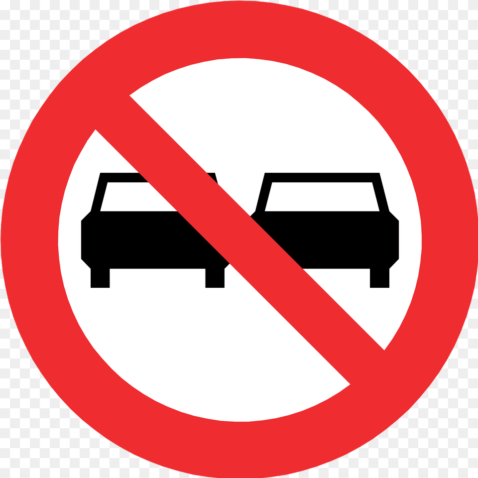 No Overtaking Sign In Chile Clipart, Symbol, Road Sign Png