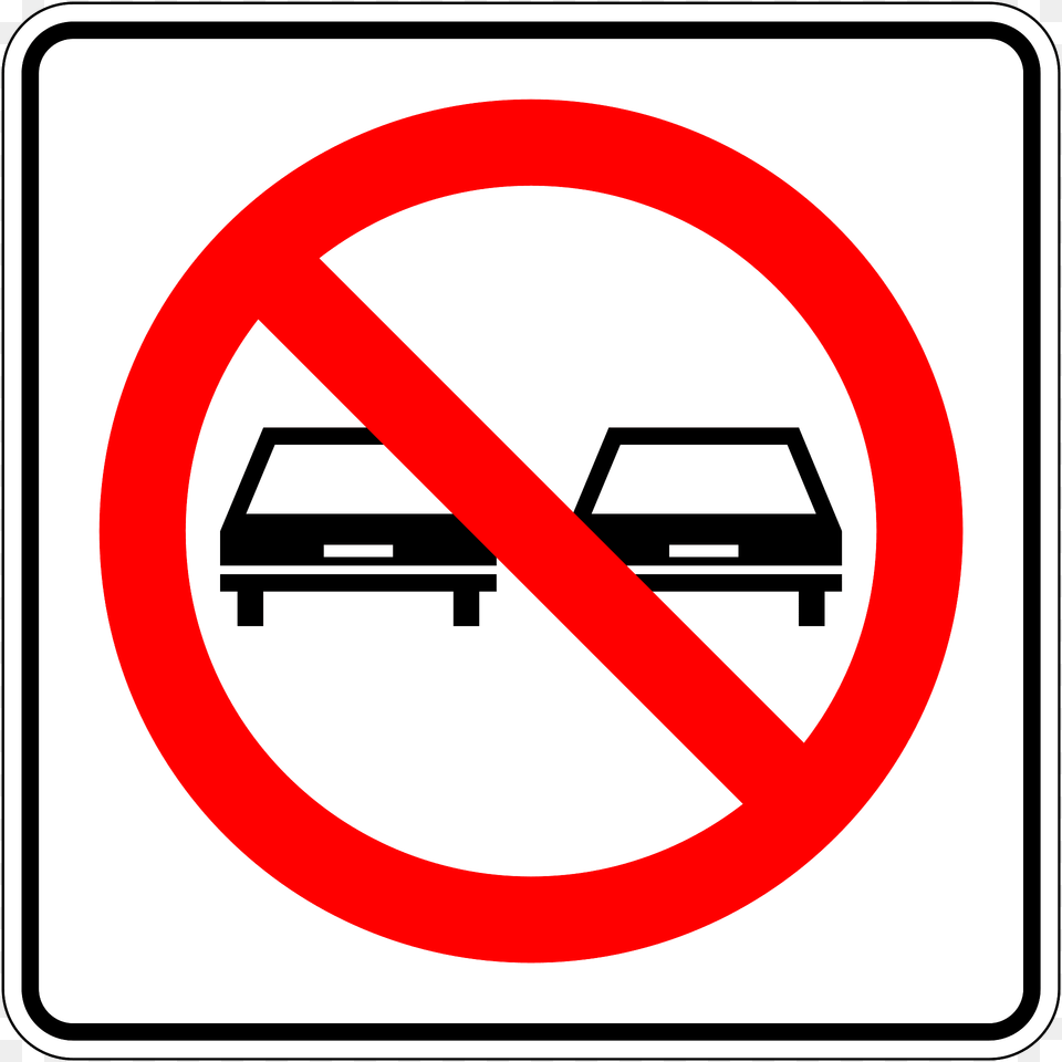 No Overtaking Sign In Mexico Clipart, Road Sign, Symbol Free Transparent Png