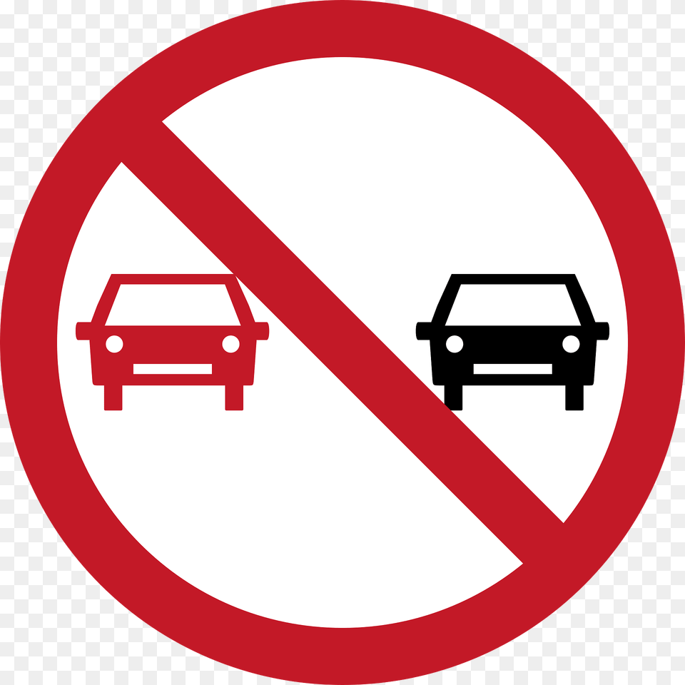 No Overtaking Sign In Philippines Clipart, Symbol, Road Sign, Car, Transportation Free Png