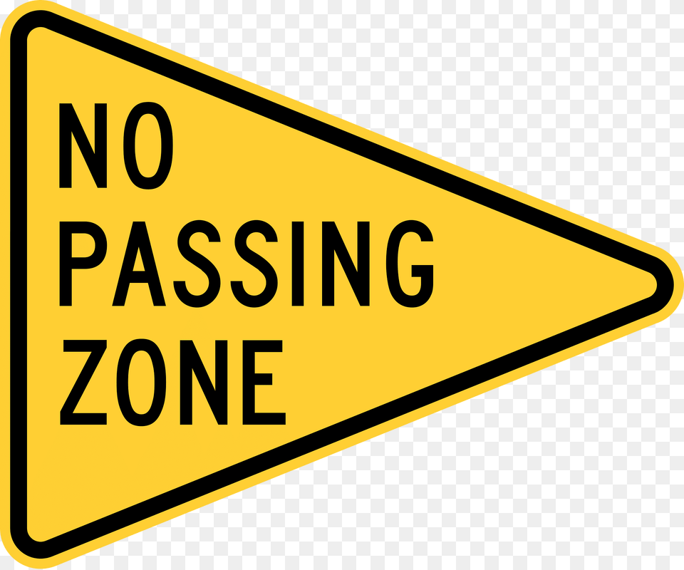 No Overtaking Sign In United States Clipart, Symbol, Road Sign Free Png Download