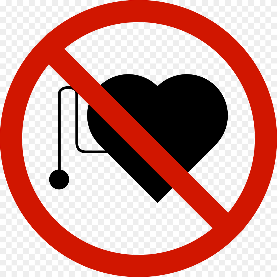 No Pacemakers Symbol Icons, Sign, Road Sign Free Png Download