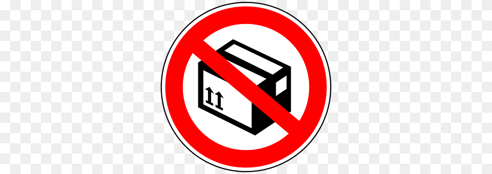 No Packages Sign, Symbol, Road Sign Png Image