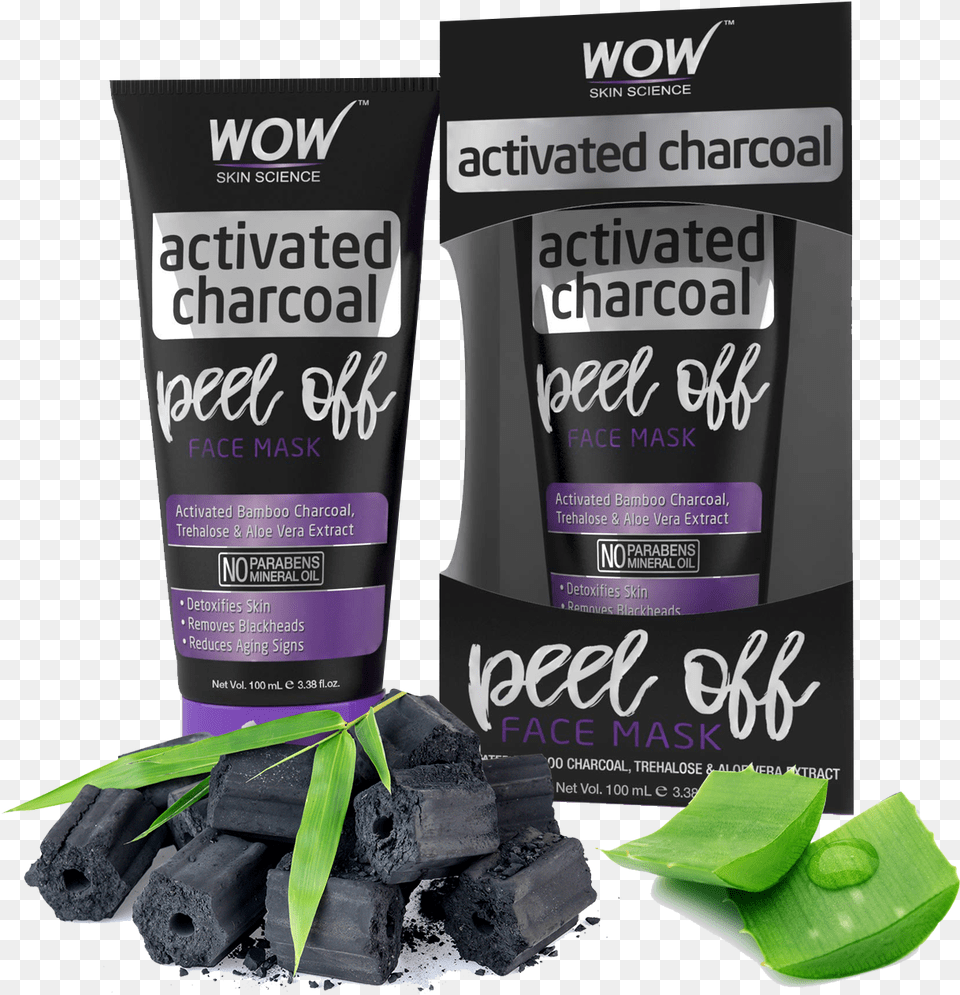 No Parabens No Mineral Oil Suits All Skin Types Including Wow Activated Charcoal Face Mask, Advertisement, Poster, Bottle Free Png Download