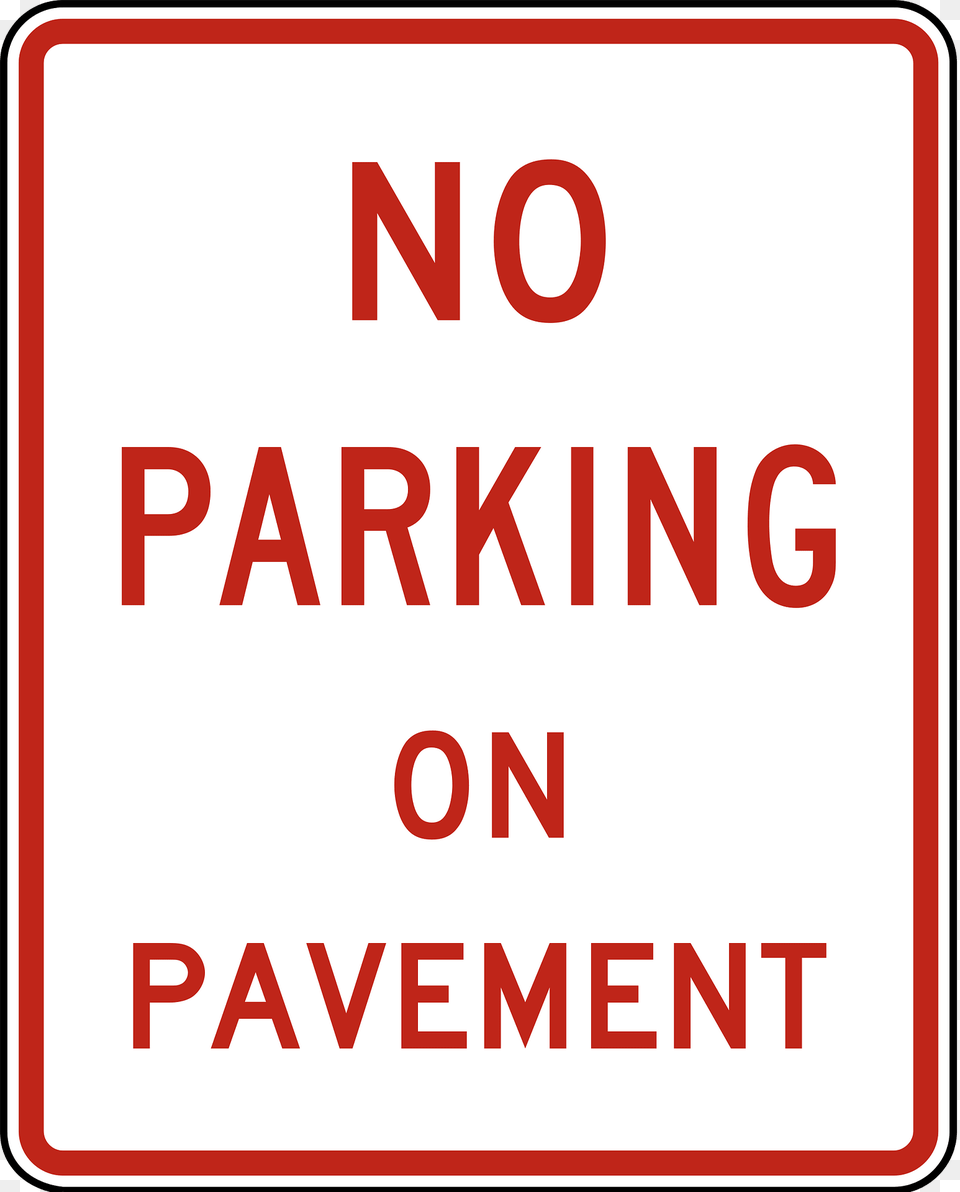No Parking On Pavement Clipart, Sign, Symbol, Road Sign Free Transparent Png