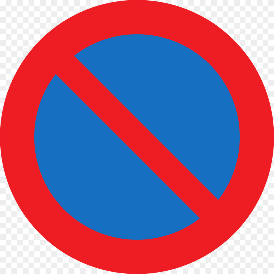 No Parking Or Waiting Sign In Austria Clipart, Symbol, Road Sign Free Png