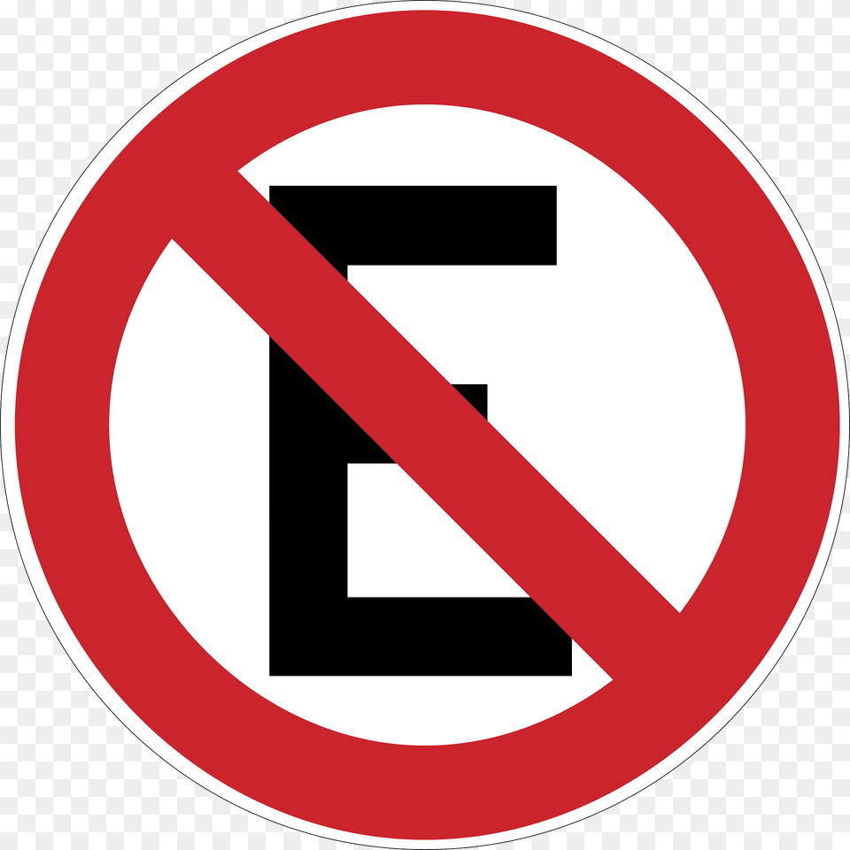 No Parking Sign In Argentina Clipart, Symbol, Road Sign Free Png Download