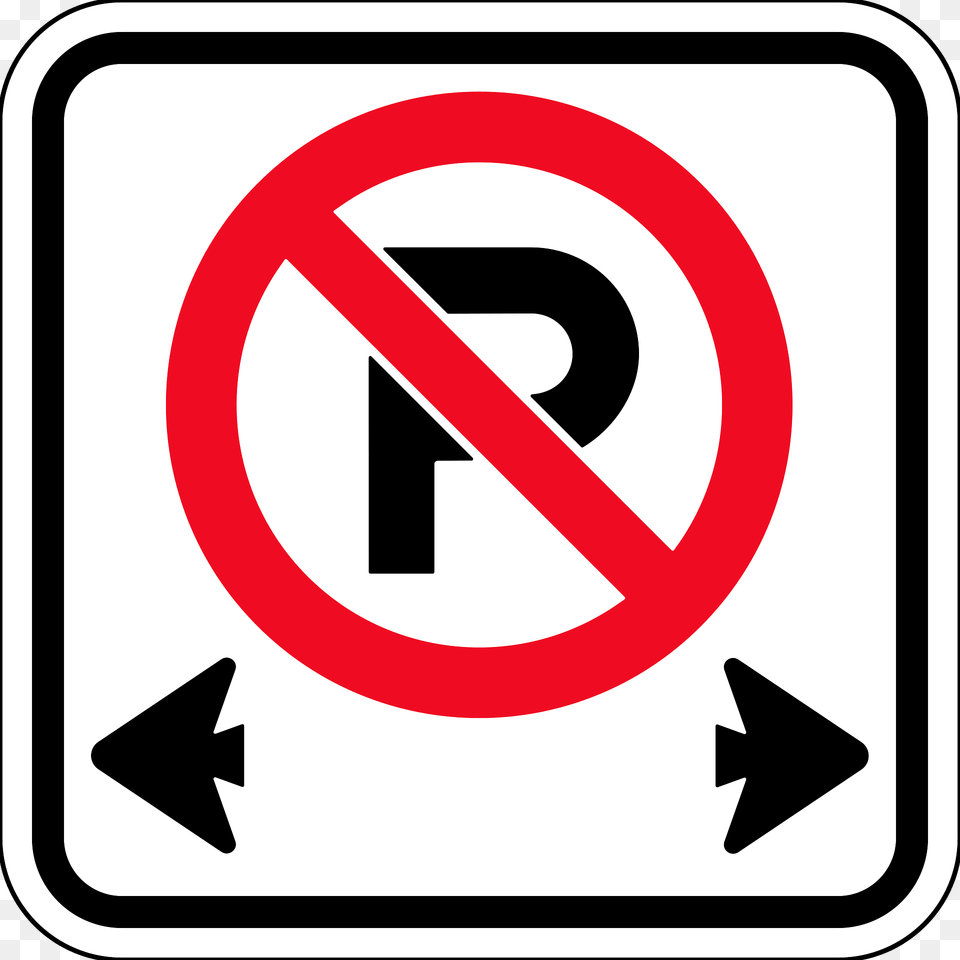 No Parking Sign In British Columbia Clipart, Symbol, Road Sign, First Aid Png