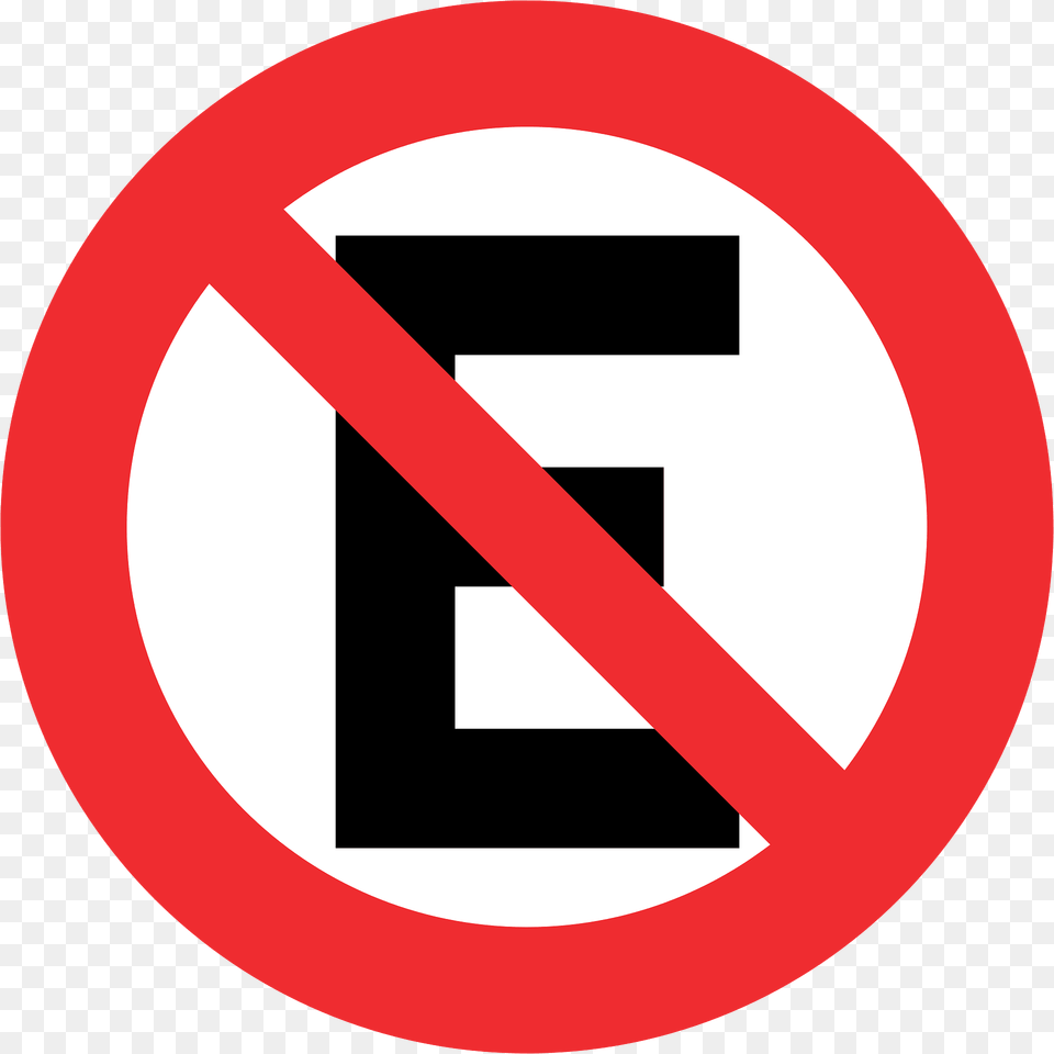 No Parking Sign In Chile Clipart, Symbol, Road Sign Png Image