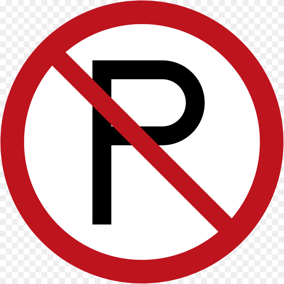 No Parking Sign In Jamaica Clipart, Symbol, Road Sign Png