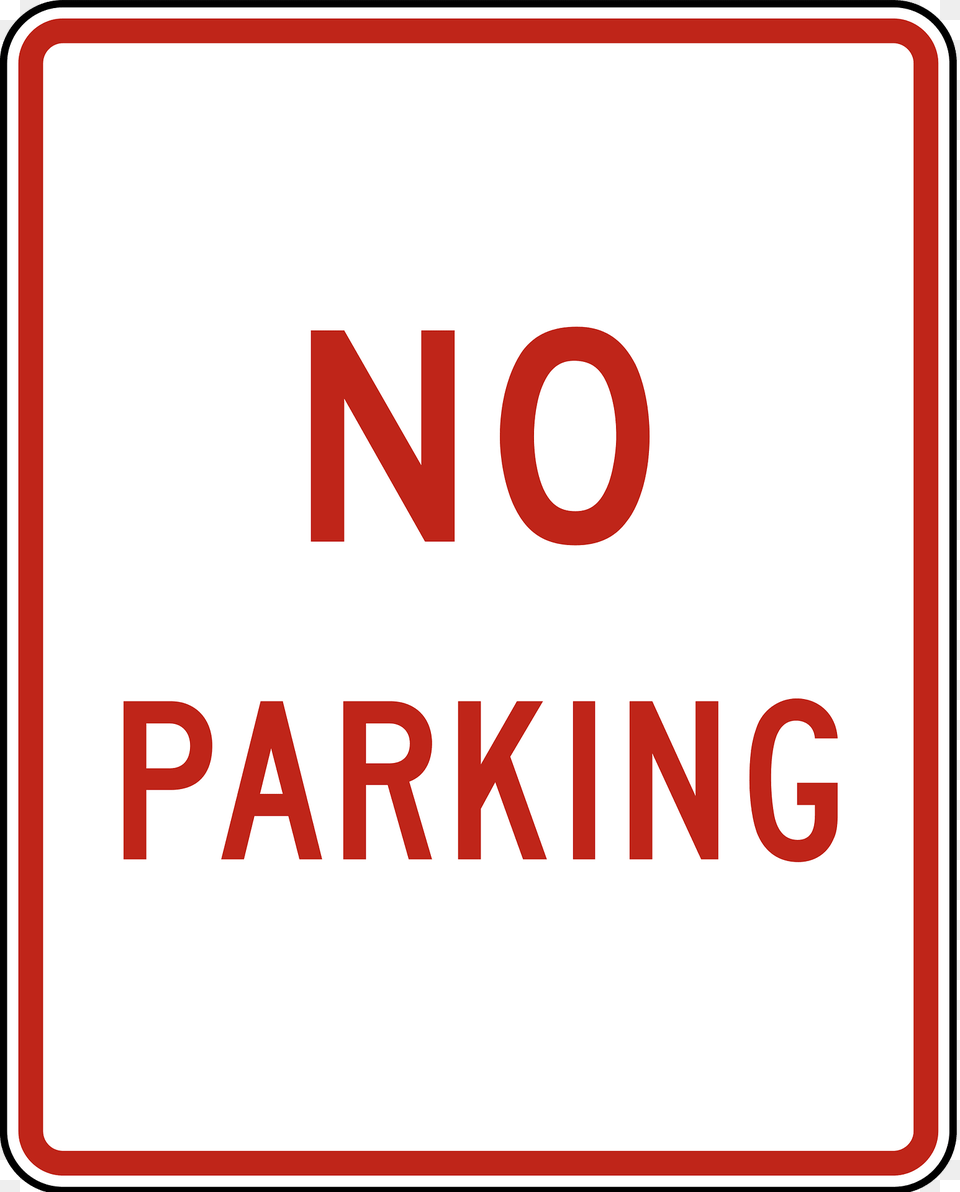 No Parking Sign In United States Clipart, Symbol, Road Sign Free Png Download